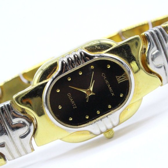 Quemex Accessories Vintage Quemex Watch Womens Luxury Dual Tone